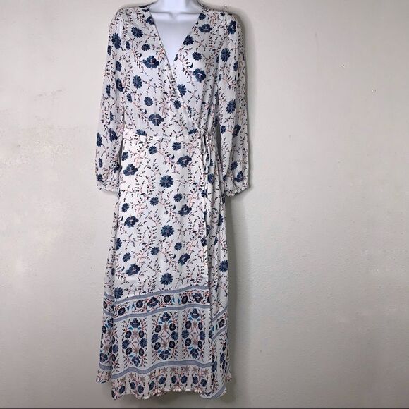 Lucky Brand | Floral Wrap Dress - Picture 1 of 11